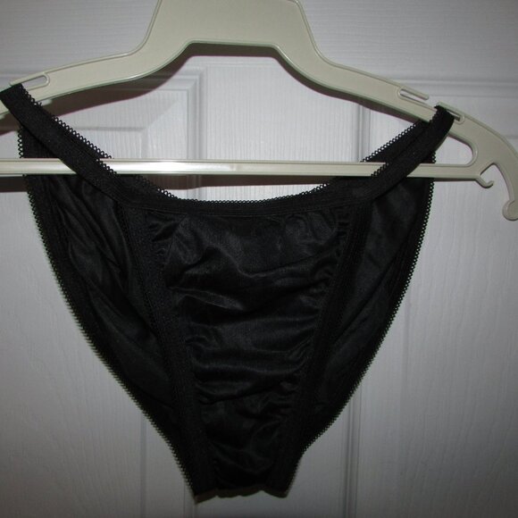 Black Sheer Nightshirt and Panty Set - Picture 8 of 11